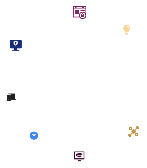 Multiple computer training icons